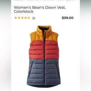 LL Bean Down Vest